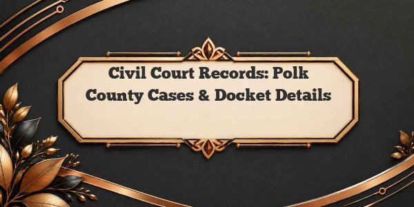 Civil Court Records: Polk County Cases & Docket Details